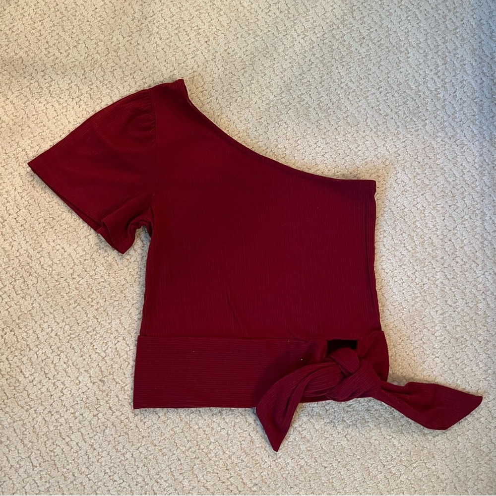 Nordstrom Rack Cropped One Shoulder Top Size XS